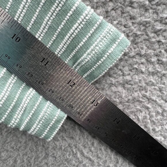 Columbia Womens Top Small Green White Striped‎ Short Sleeve Pullover Shirt - Picture 8 of 8